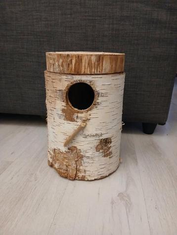 Broedblok voor Grote Parkieten - Natuurlijk Hout beschikbaar voor biedingen