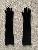 Lange fluwelen handschoenen zwart, Kleding | Dames, Mutsen, Sjaals en Handschoenen, Ophalen of Verzenden, Zo goed als nieuw, Handschoenen