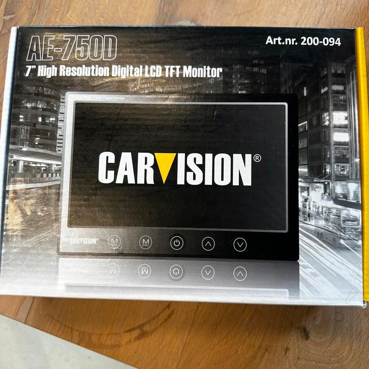 Car Vision AE-750D 7" LCD Monitor - Nieuw in Doos, Auto diversen, Achteruitrijcamera's, Nieuw, Ophalen of Verzenden