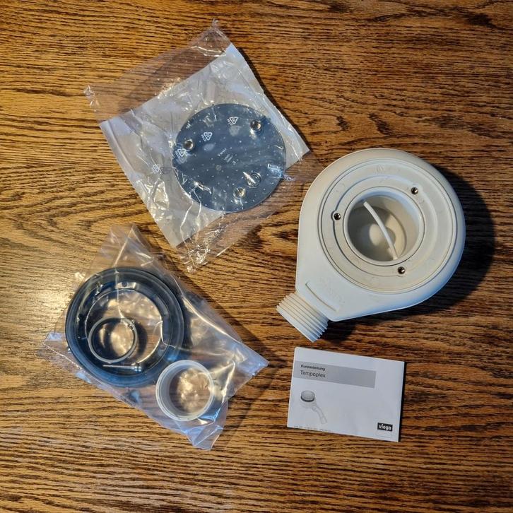 Viega Tempoplex Douchebakafvoer, Doe-het-zelf en Verbouw, Buizen en Afvoer, Nieuw, Afvoer, Pvc, Minder dan 2 meter, 40 tot 60 mm