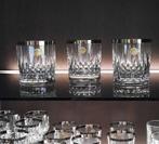 19 EXCLUSIEVE 24% LOODKRISTAL GLAZEN  / PLATINA RAND VINTAGE, Ophalen of Verzenden