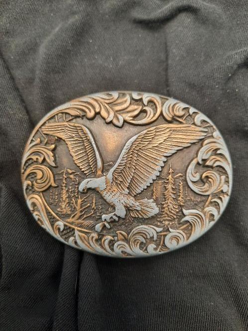 Vintage messing adelaar riemgesp Belt Buckle, Kleding | Heren, Riemen en Ceinturen, Gedragen, Minder dan 95 cm, Overige kleuren