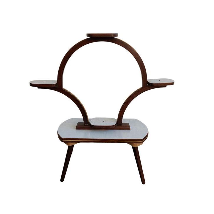 Vintage plantentafel, etagere, Huis en Inrichting, Woonaccessoires | Etagères, Gebruikt, Ophalen