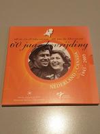 60 jaar bevrijding, incl 16.4 gr x 925 zilveren penning (K1), Postzegels en Munten, Ophalen of Verzenden