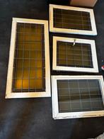 Set van 4 glas in lood ramen, Doe-het-zelf en Verbouw, Glas en Ramen, Ophalen, Gebruikt, Overige typen, Minder dan 80 cm