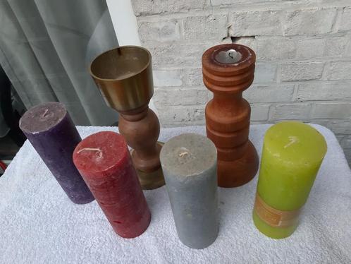 Kaarsen, kaarshouders, kandelaars, van alles en nog wat. Hou, Huis en Inrichting, Woonaccessoires | Kandelaars en Kaarsen, Gebruikt