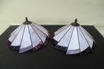 Plafonniere in Tiffany stijl  2x, Ophalen, Gebruikt, Glas, Tiffany