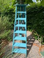 Antieke blauwe trap, Doe-het-zelf en Verbouw, Gebruikt, Trap, Ophalen of Verzenden, Opvouwbaar of Inschuifbaar
