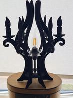 Unieke zwarte lamp, Huis en Inrichting, Ophalen, Gebruikt, Kunststof, Minder dan 50 cm