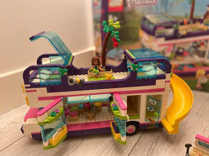 LEGO Friends 41395 Camper – compleet + doos + handleiding, Kinderen en Baby's, Speelgoed | Bouwstenen, Zo goed als nieuw, Ophalen of Verzenden