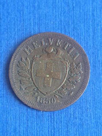 1850 A Zwitserland 2 rappen Parijs beschikbaar voor biedingen
