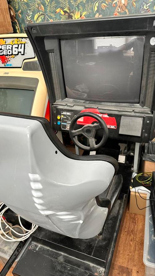 Arcade sit down cabinet racer GTI Club met Outrun 2 chihiro, Verzamelen, Automaten | Overige, Gebruikt, Ophalen
