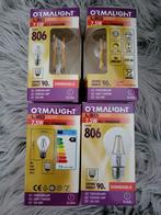4 nieuwe dimbare witlicht lampen 7,5W-806 Lumen, Led-lamp, Minder dan 30 watt, Soft of Flame, Nieuw