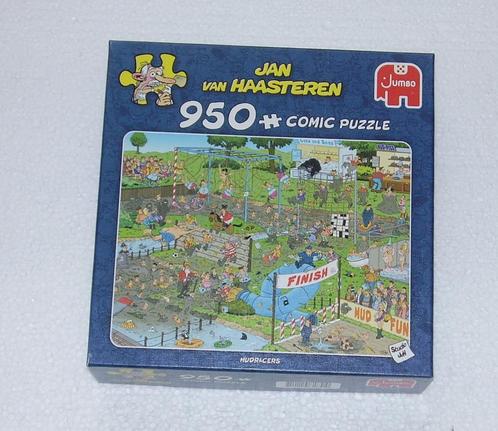 Jan van Haasteren - Mudracers - (950 stuks), Hobby en Vrije tijd, Denksport en Puzzels, Zo goed als nieuw, Legpuzzel, 500 t/m 1500 stukjes