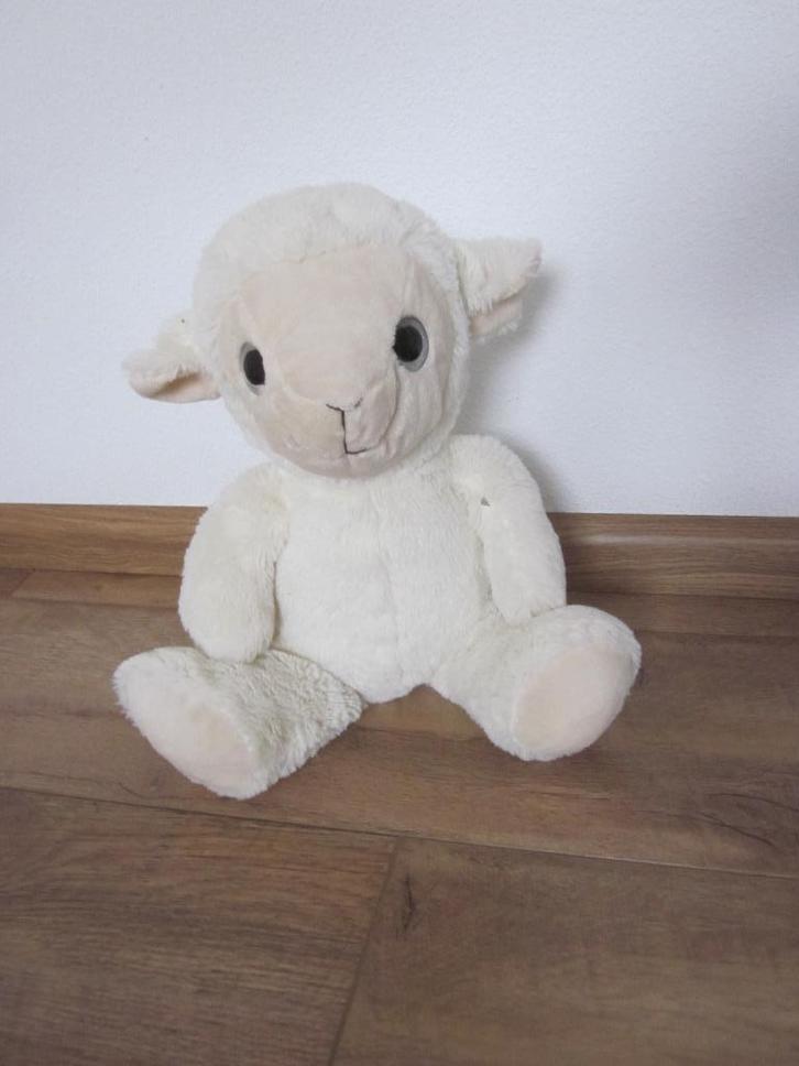 PIA International Toys superzachte roomkleurig pluche schaap, Kinderen en Baby's, Speelgoed | Knuffels en Pluche, Nieuw, Overige typen
