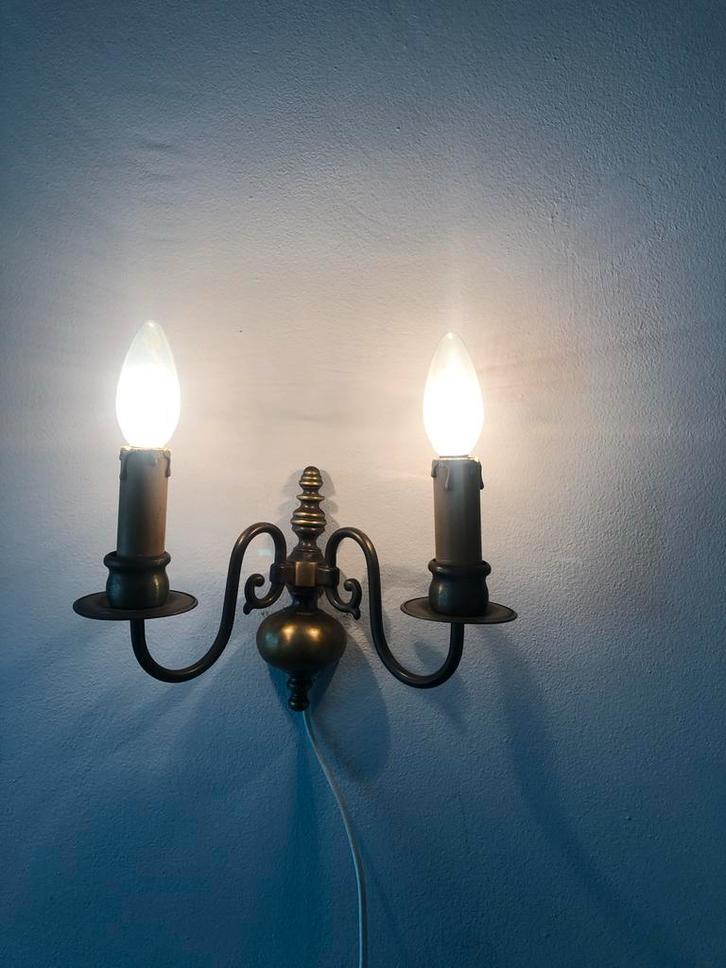 Antieke Wandlampjes - Sfeervolle Verlichting, Huis en Inrichting, Lampen | Wandlampen, Gebruikt, Metaal, Overige materialen, Ophalen