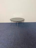2 x Salontafel Vitra Eames CTM, zwart blad, chroom frame, Ophalen, Gebruikt, 50 tot 100 cm, Rond