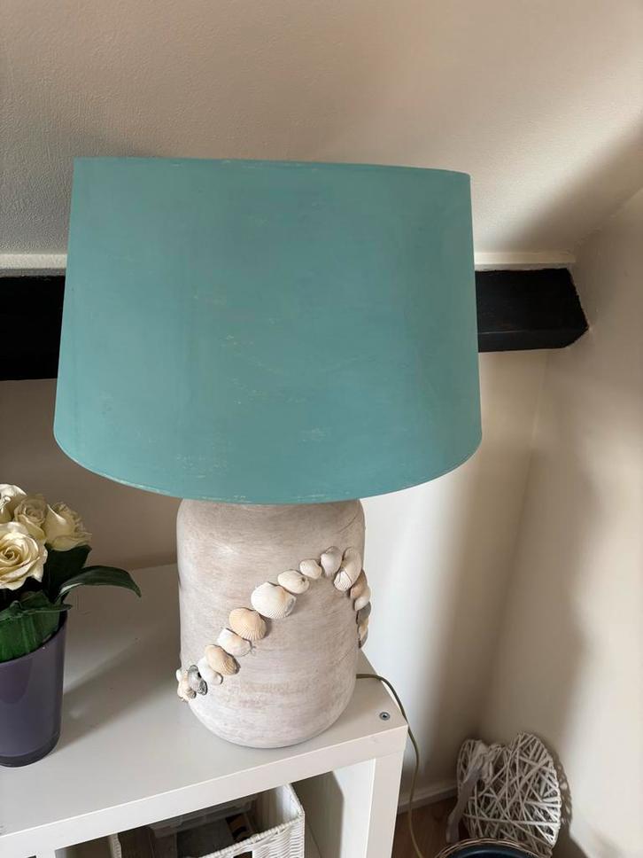 Schemerlamp met schelpen, Antiek en Kunst, Antiek | Lampen, Ophalen of Verzenden