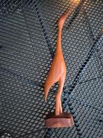 Leuke vintage houten vogel/reiger/heron, Ophalen of Verzenden