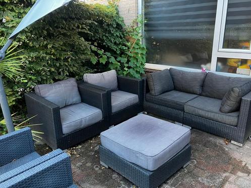 Loungeset tuin, Tuin en Terras, Tuinsets en Loungesets, Gebruikt, Kunststof, Bank, Stoel, Ophalen