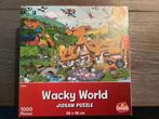2x Wacky World Puzzel 1000 Stukjes, Ophalen, Meer dan 50 stukjes, Zo goed als nieuw, 6 jaar of ouder