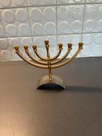Joodse Kandelaar - 24 Karaat Verguld, Ophalen of Verzenden, Zo goed als nieuw, Metaal, Kandelaar