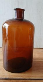 Grote apothekerspot amberbruin 28cm hoog, Huis en Inrichting, Keuken | Potten en Pannen, Ophalen of Verzenden, Gebruikt, Glas