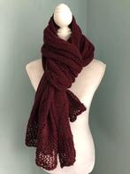 Leuke bordeaux rode wollen sjaal. NIEUW, Kleding | Dames, Nieuw, Ophalen of Verzenden, Sjaal, Maat 46/48 (XL) of groter
