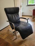 Leolux Helical elektrische relaxfauteuil met massage, Huis en Inrichting, Stoelen, Ophalen, Gebruikt, Relaxfautuil, Blauw