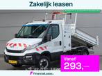 Iveco Daily 35C16 Kipper met Kraan Dubbellucht 3,5t Trekhaak, Auto's, Stof, Gebruikt, Euro 6, Iveco