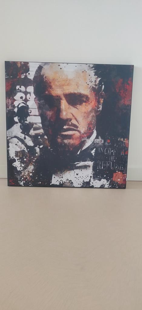 The Godfather Pop Art Schilderij (Print op Doek), Huis en Inrichting, Woonaccessoires | Schilderijen, Tekeningen en Foto's, Zo goed als nieuw