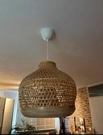 Hang lamp met gloeilamp bamboe (nieuw), Huis en Inrichting, Lampen | Hanglampen, Ophalen, Zo goed als nieuw, Minder dan 50 cm