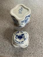 Delfts Blauw Potje met Asbak Deksel, Antiek en Kunst, Ophalen of Verzenden