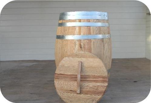Wijnvaten, wijnvat, whiskyvaten, regenton 20 - 225 liter, Tuin en Terras, Regentonnen, Nieuw, Hout, Ophalen of Verzenden