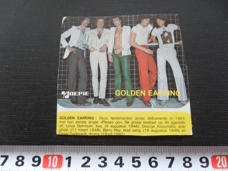 sticker POP joepie the golden earring, Verzamelen, Stickers, Zo goed als nieuw, Bedrijf of Vereniging, Ophalen