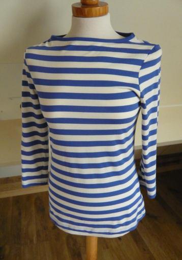 Shirt truitje van Blue blauw wit streep mt S 36 beschikbaar voor biedingen