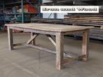 Stoere oud eiken barnwood keukentafel op maat - geborsteld, Ophalen, Nieuw
