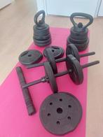 6 in 1 dumbbell, barbell kettlebell set 35 kg, Sport en Fitness, Ophalen, Nieuw, Benen, Halterset