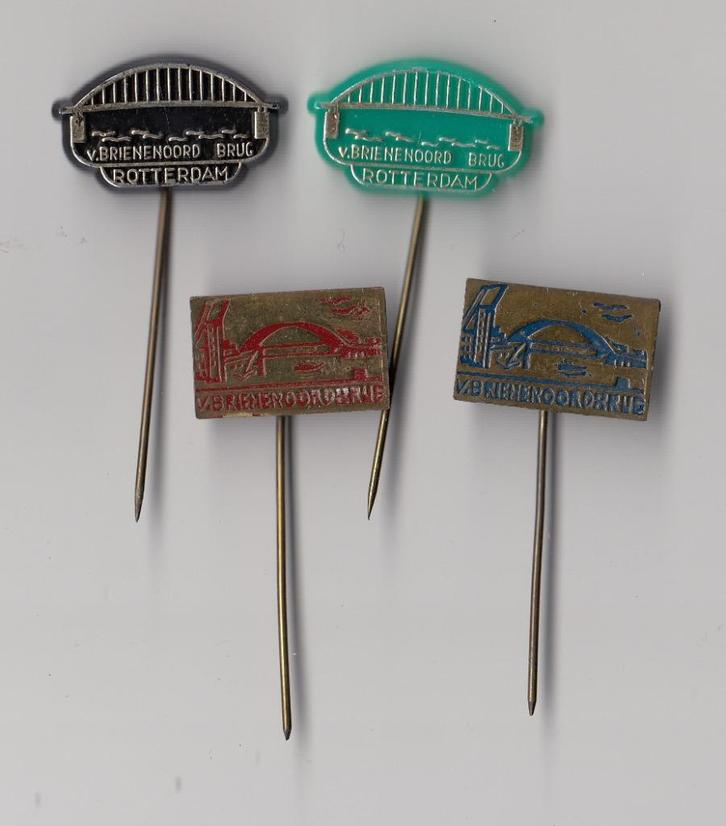 Rotterdam Van Brienenoord Brug speldjes, Verzamelen, Speldjes, Pins en Buttons, Gebruikt, Speldje of Pin, Overige onderwerpen