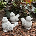 Nieuw: witte mus vogel, Ophalen, Zo goed als nieuw, Steen, Dierenbeeld