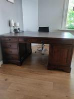 Buro , Partnerdesk, teakhout, 180-100-80, Ophalen, Gebruikt, Bureau