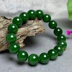 100% natuurlijke jade armband, Ophalen of Verzenden, Zo goed als nieuw, Groen, Overige materialen