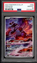 Groudon [Art Rare] PSA 10 - 69/62 - Japanese Raging Surf, Ophalen of Verzenden, Zo goed als nieuw, Losse kaart