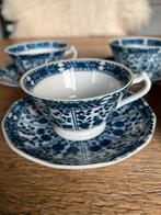 Blauw witte Chinoiserie theekopjes Kangxi stijl, Ophalen of Verzenden