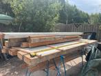 Houten grenen balken 220 x 95 mm, Doe-het-zelf en Verbouw, Hout en Planken, Ophalen, Gebruikt, Grenen, Balk