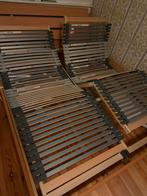 Bedombouw 160x200 met elektrisch verstelbare bodems, Huis en Inrichting, Slaapkamer | Bedden, Ophalen, Bruin, Tweepersoons, 200 cm