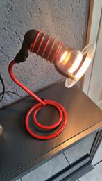 Unieke Rode spiraal Design Lamp ufo space age esto Oostenrij, Huis en Inrichting, Ophalen of Verzenden, Gebruikt, Glas, Design