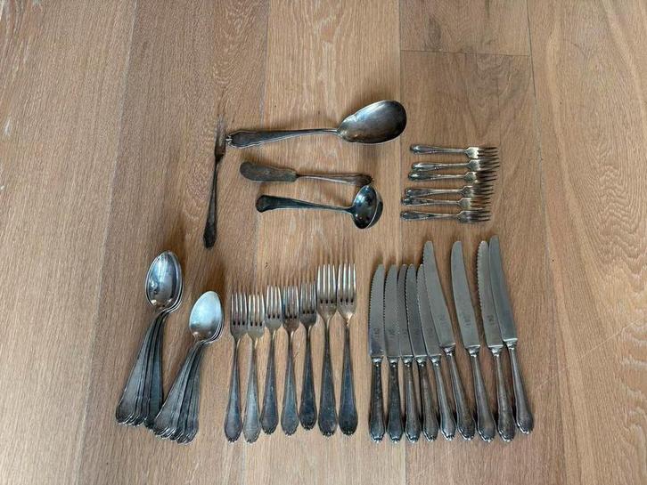 Vintage Wellner Inox bestekset verzilverd, Antiek en Kunst, Antiek | Bestek, Ophalen of Verzenden