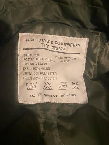 CWU-36/P Pilotenjas Bomber Jacket - Zo Goed Als Nieuw! beschikbaar voor biedingen