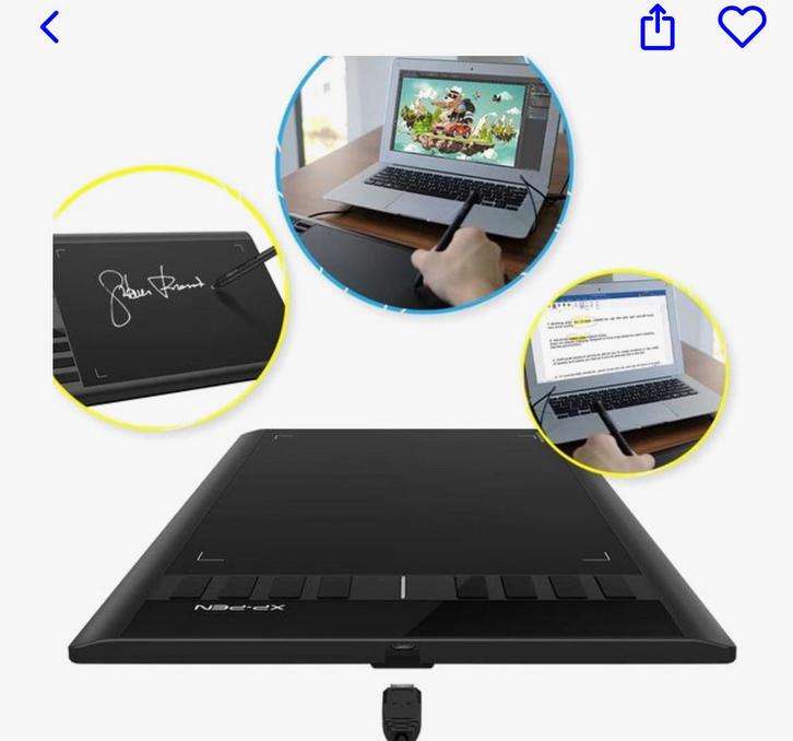 Tekentablet / Grafisch Tablet - Windows & Mac, Computers en Software, Harde schijven, Nieuw, Server, Extern, SSD, USB, Ophalen of Verzenden